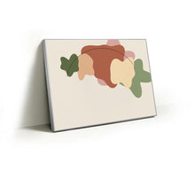 Load image into Gallery viewer, Clay & Sage fabric wall art print in a slim silver Knittworks frame