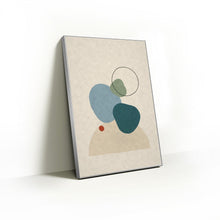 Load image into Gallery viewer, Coastal Forms print in a slim silver Knittworks frame