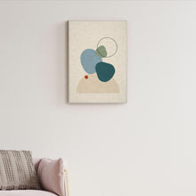 Load image into Gallery viewer, Coastal Forms fabric wall art in a living room, Knittworks