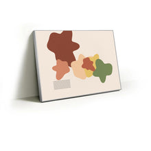 Load image into Gallery viewer, Desert Bloom fabric wall art print in a slim silver Knittworks frame