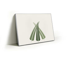 Load image into Gallery viewer, Fern Fronds fabric wall art print in a slim silver Knittworks frame