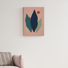Load image into Gallery viewer, Leaf Cutouts fabric wall art in a living room, Knittworks