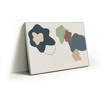 Load image into Gallery viewer, Monsoon Earth fabric wall art print in a slim silver Knittworks frame