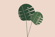 Load image into Gallery viewer, Monstera Pair artwork, full print design