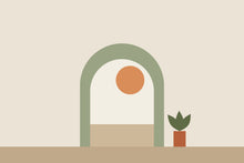 Load image into Gallery viewer, Sage Doorway artwork, full print design