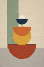 Load image into Gallery viewer, Stacked Vessels mid-century abstract artwork