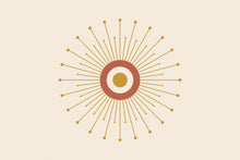 Load image into Gallery viewer, Starburst Sun artwork, full print design