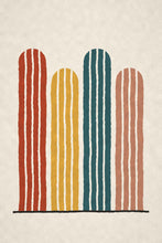 Load image into Gallery viewer, Terracotta Columns mid-century abstract artwork