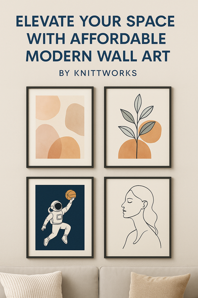 🖼️ Elevate Your Space with Affordable Modern Wall Art by Knittworks