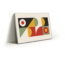 Load image into Gallery viewer, Balance fabric wall art print in a slim silver Knittworks frame
