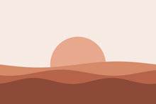 Load image into Gallery viewer, Blush Sunrise artwork, full print design
