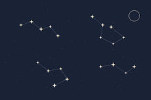 Load image into Gallery viewer, Constellation Map artwork, full print design
