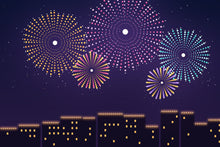 Load image into Gallery viewer, Firework Night artwork, full print design
