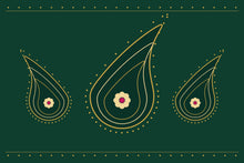 Load image into Gallery viewer, Gold Paisley artwork, full print design
