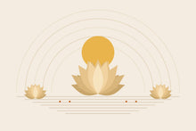 Load image into Gallery viewer, Golden Lotus artwork, full print design
