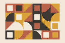 Load image into Gallery viewer, Mustard Geometry artwork, full print design

