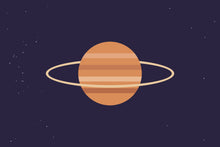Load image into Gallery viewer, Ringed Planet artwork, full print design
