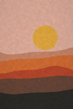 Load image into Gallery viewer, Sun Over Mesa mid-century abstract artwork

