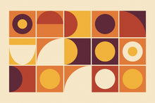 Load image into Gallery viewer, Sunset Grid artwork, full print design
