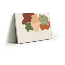 Load image into Gallery viewer, Terracotta Garden fabric wall art print in a slim silver Knittworks frame
