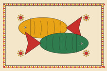Load image into Gallery viewer, Twin Fish artwork, full print design
