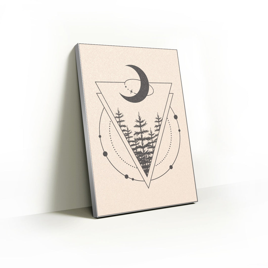 Nature's Whimsy: Minimalist Line Art Print