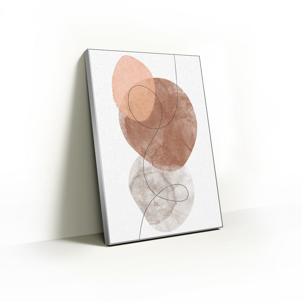 Peachy Abstract: Minimal Print