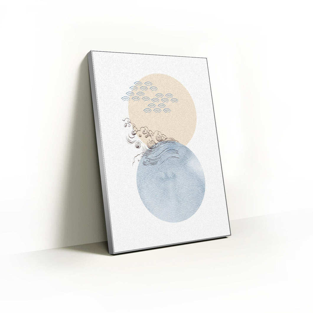 Serene Azure Abstract Art Print